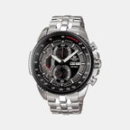 Casio Round Black Chronograph watch