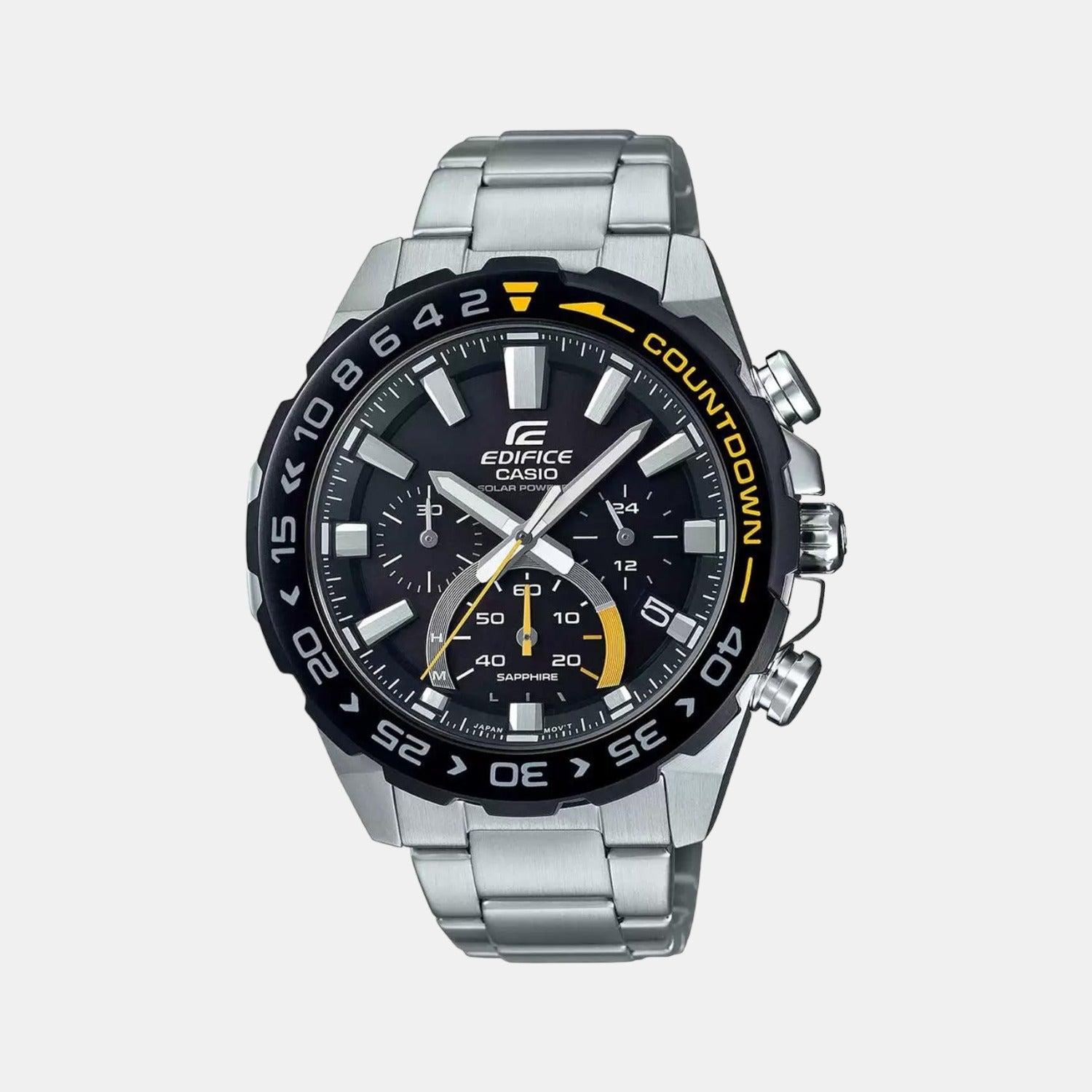 Casio Round Black Chronograph watch