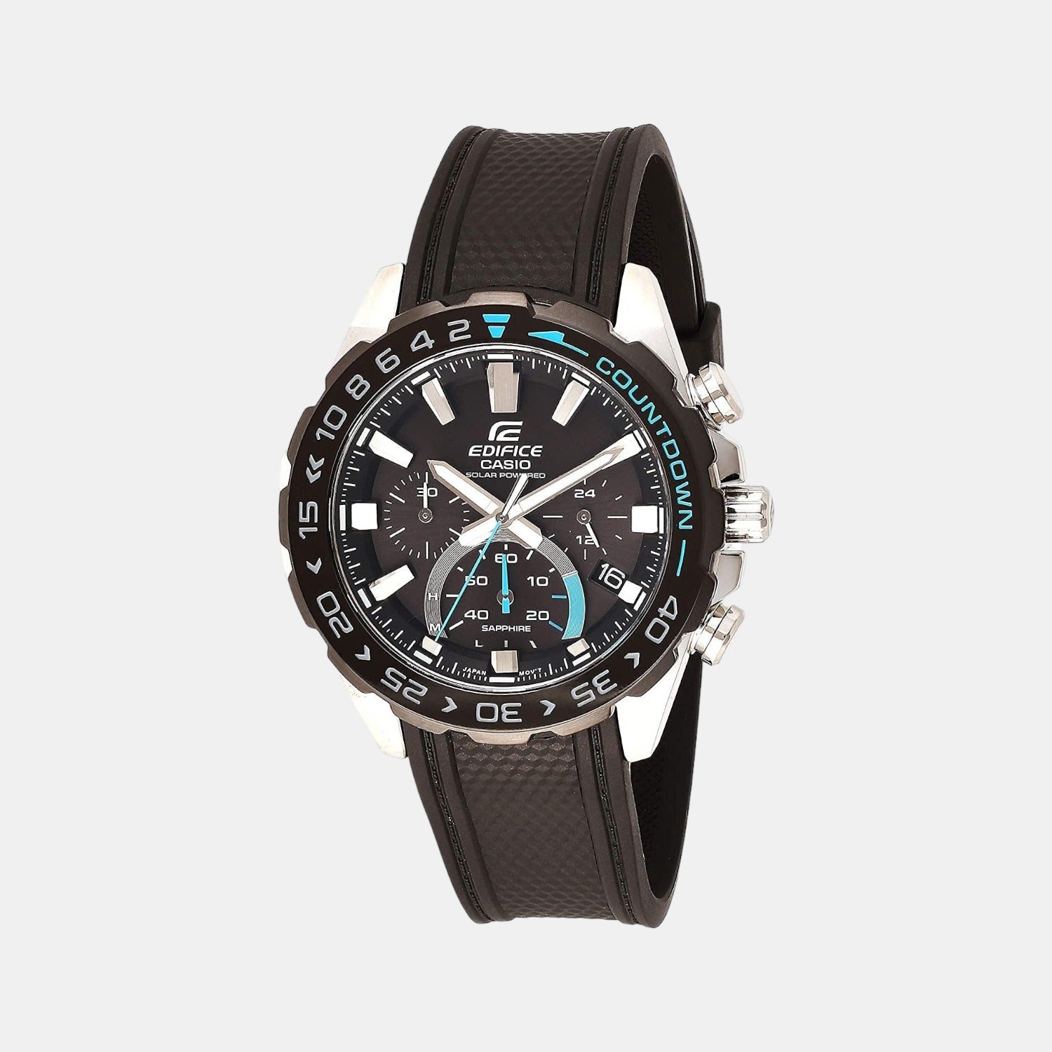 Casio Round Black Chronograph watch