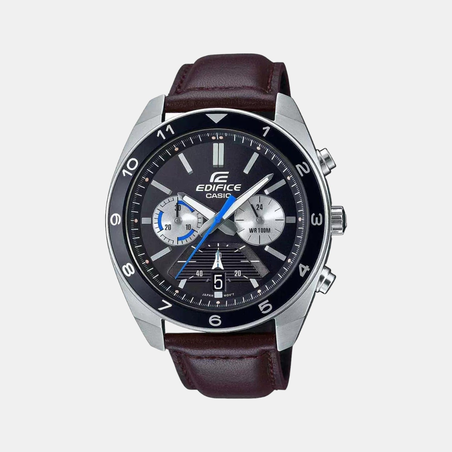 Casio Round Black Chronograph watch