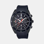 Casio Round Black Chronograph watch