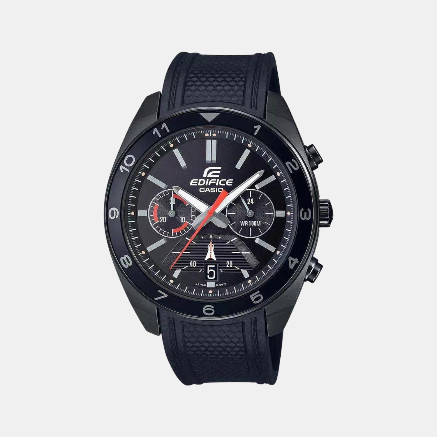 Casio Round Black Chronograph watch