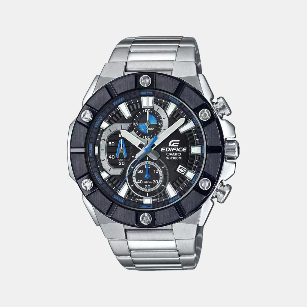 Casio Round Black Chronograph watch