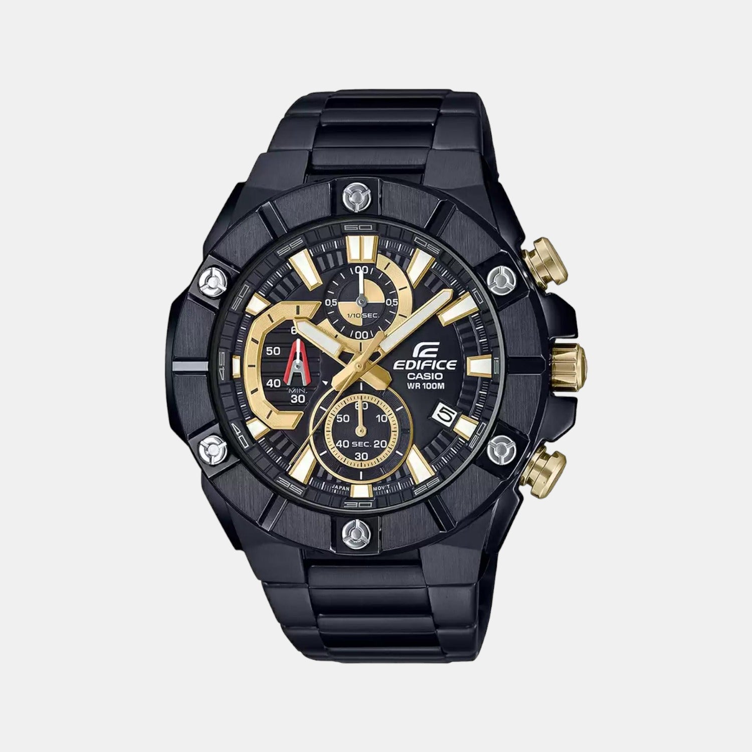 Casio Round Black Chronograph watch