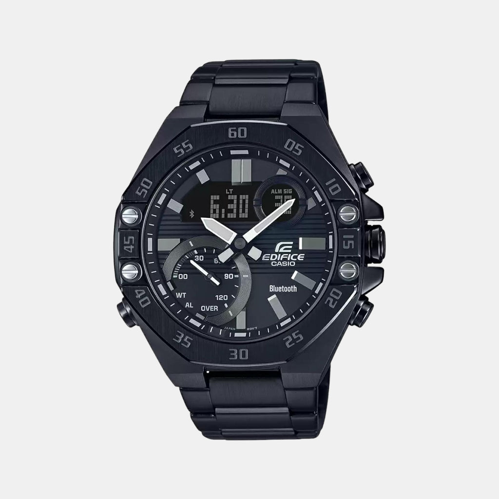 Casio Round Black Chronograph watch