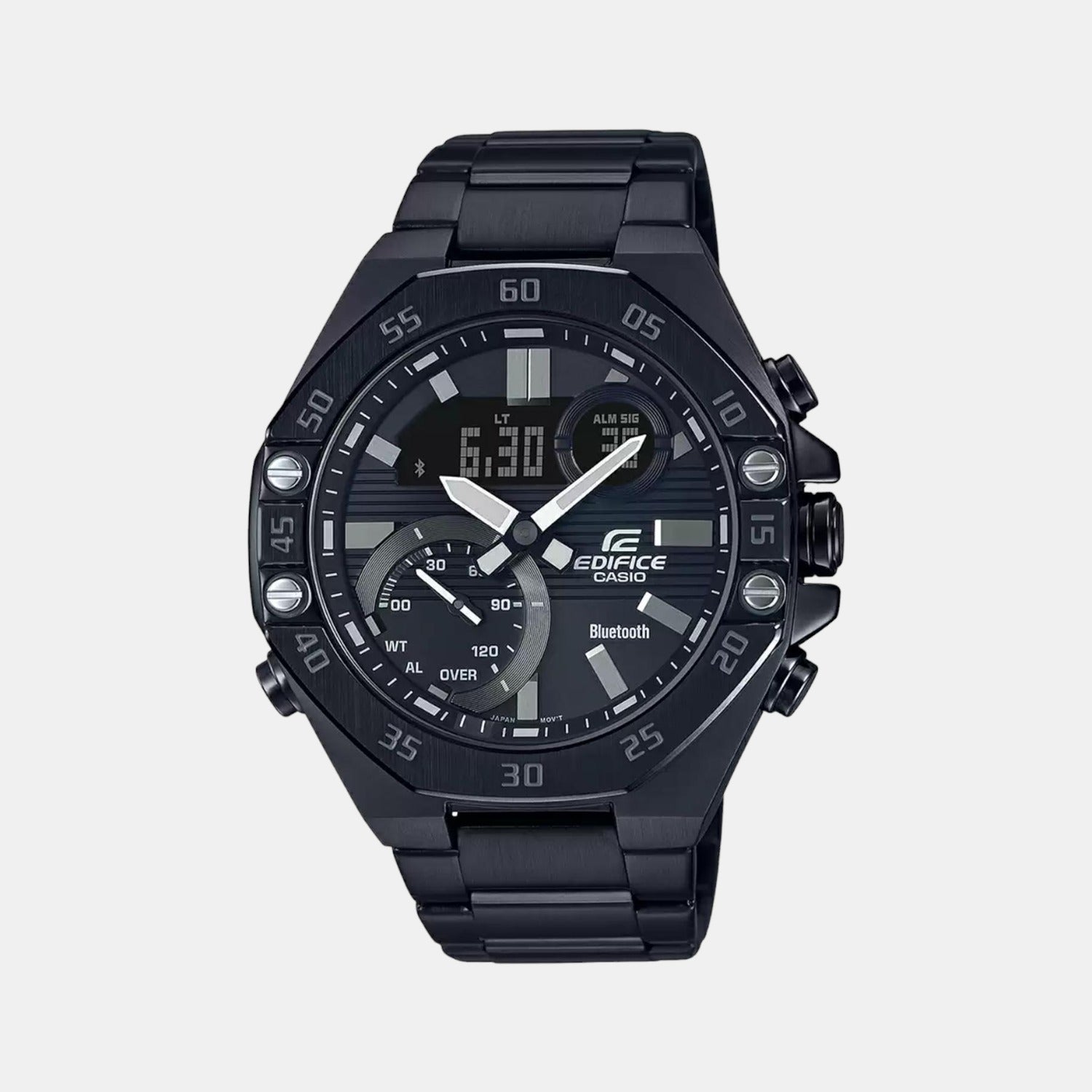 Casio Round Black Chronograph watch