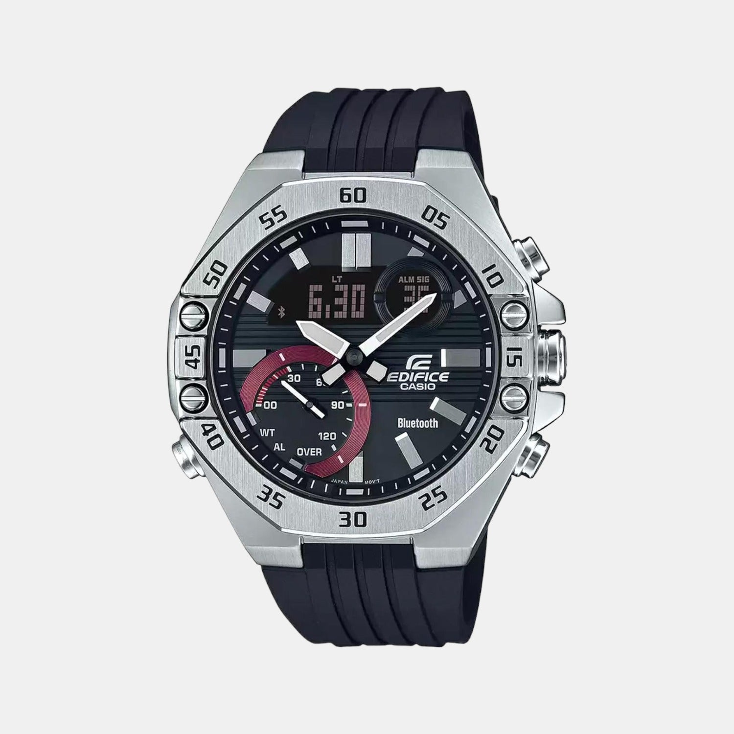 Casio Round Black Chronograph watch