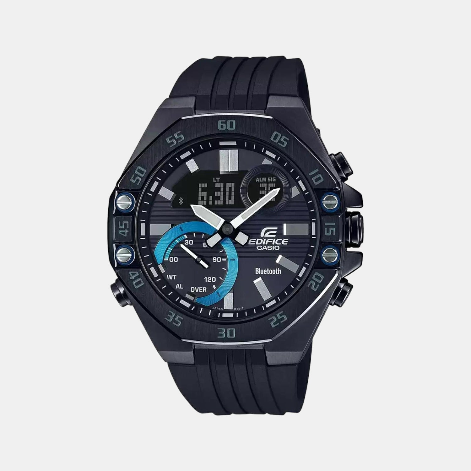 Casio Round Black Chronograph watch