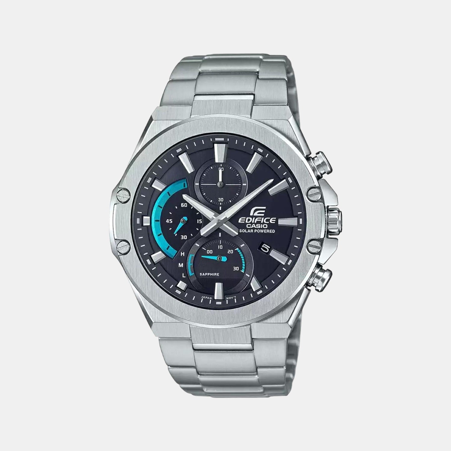 Casio Round Black Chronograph watch