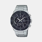 Casio Round Black Chronograph watch