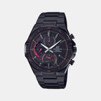 Casio Round Black Chronograph watch