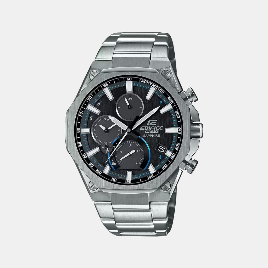 Casio Round Black Chronograph watch
