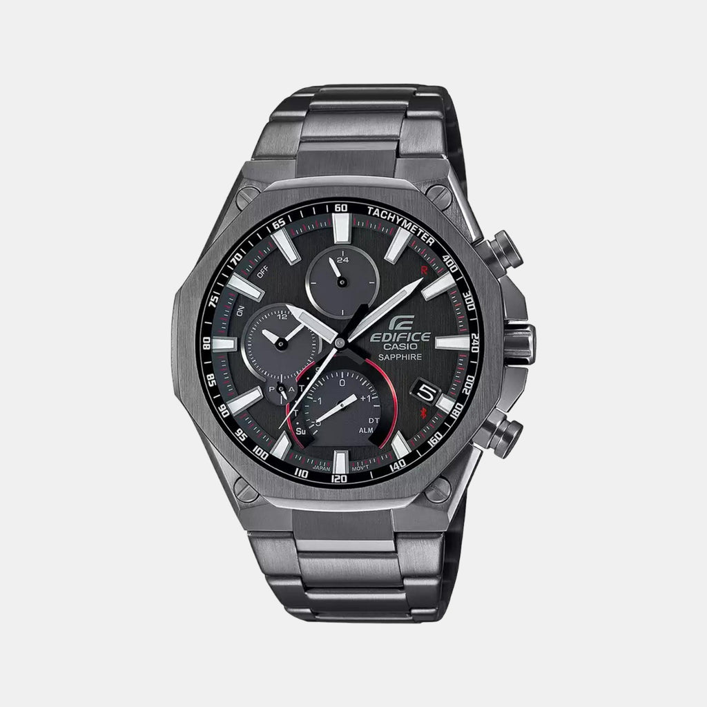 Casio Round Black Chronograph watch