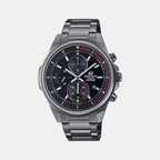 Casio Round Black Chronograph watch