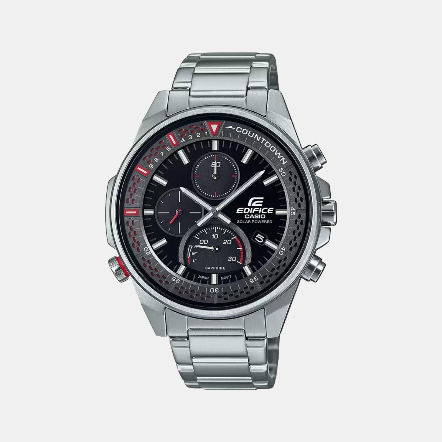 Casio Round Black Chronograph watch