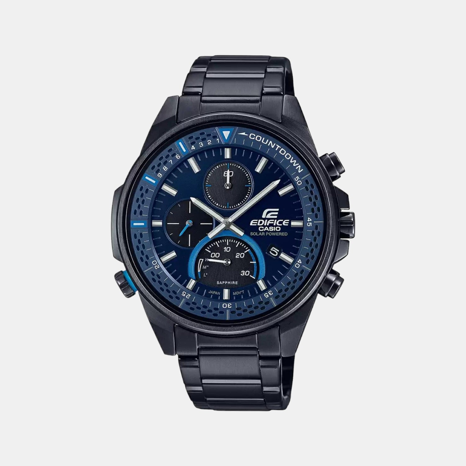 Casio Round Black Chronograph watch