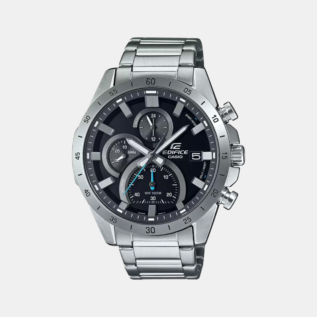 Casio Round Black Chronograph watch