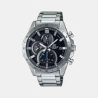 Casio Round Black Chronograph watch
