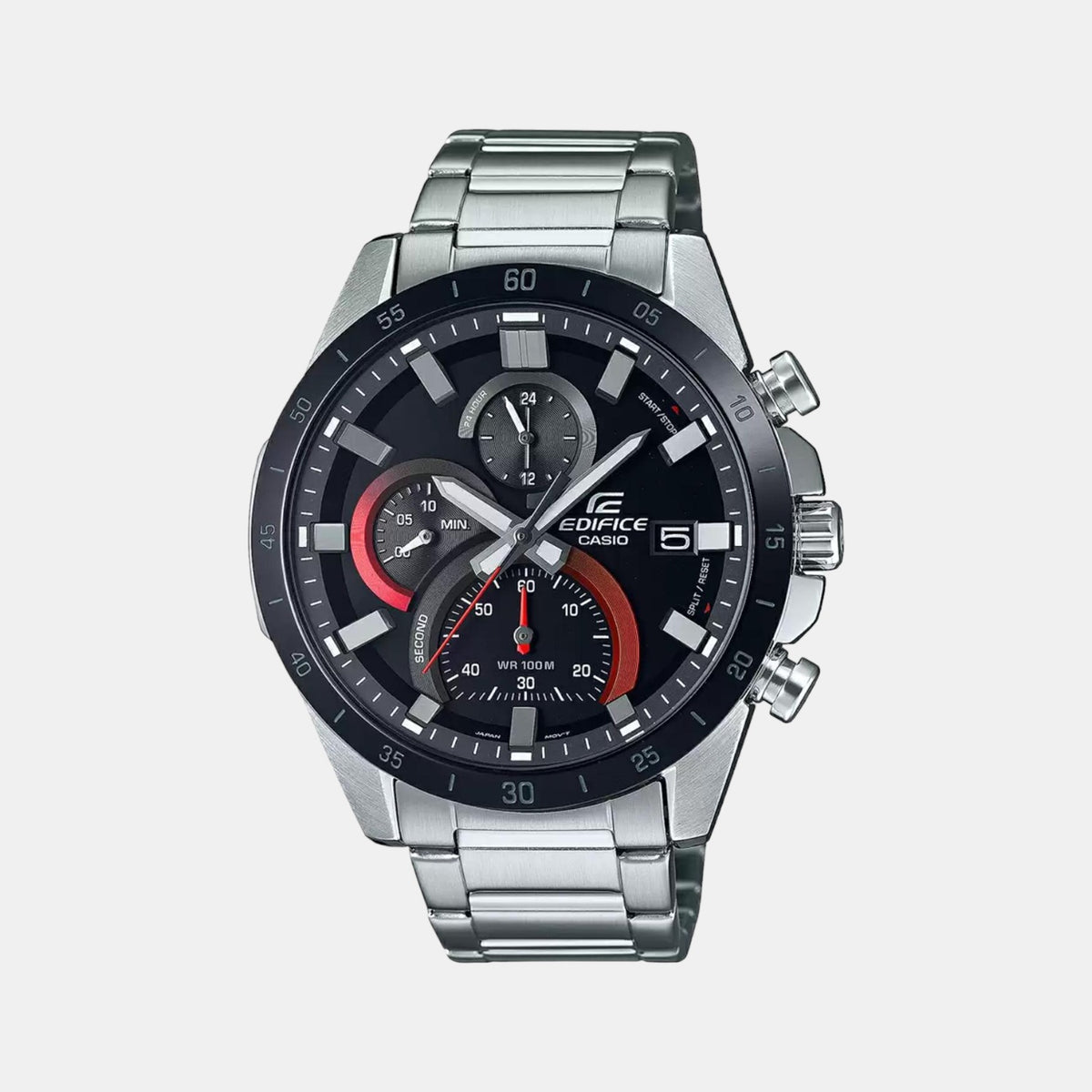 Casio Round Black Chronograph watch