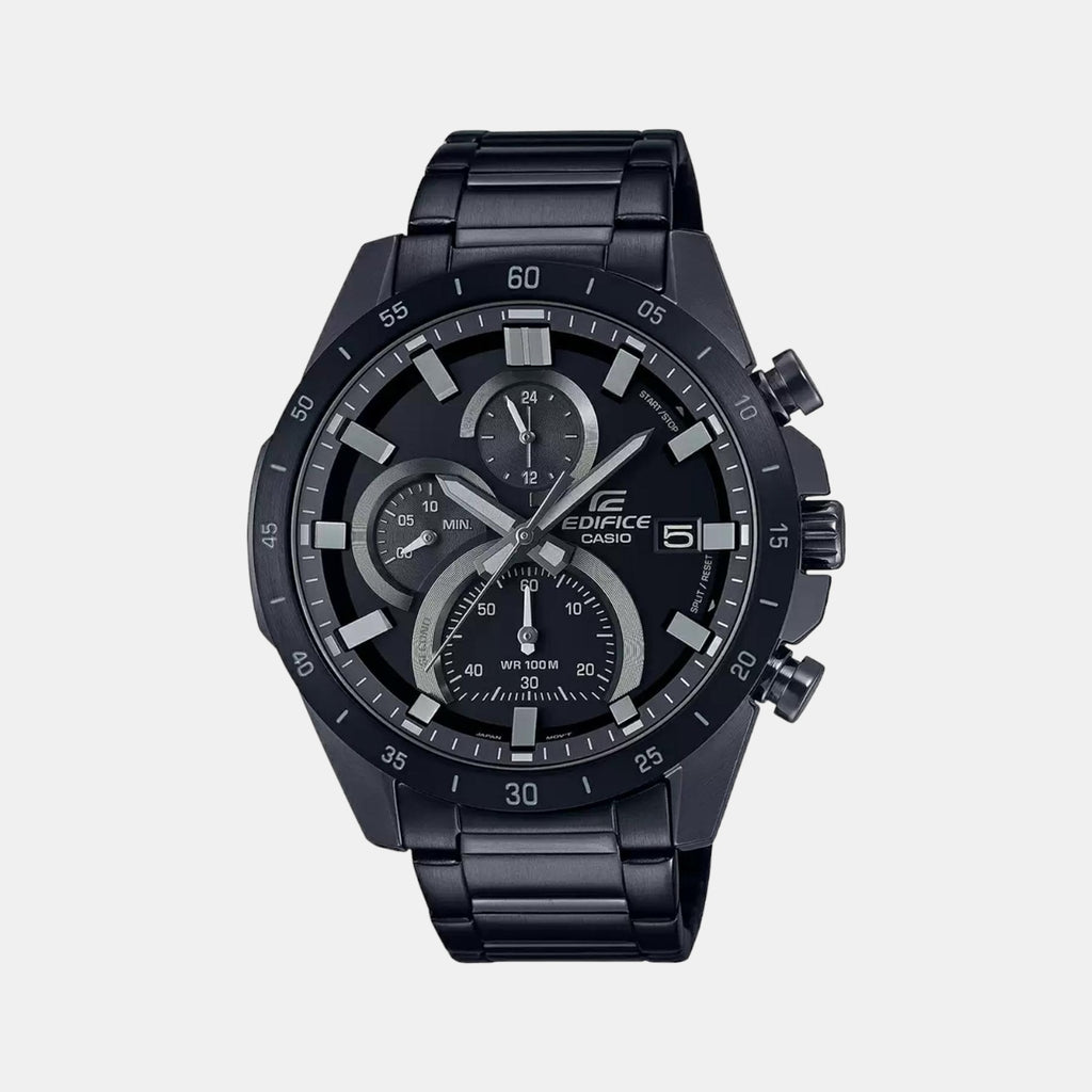 Casio Round Black Chronograph watch