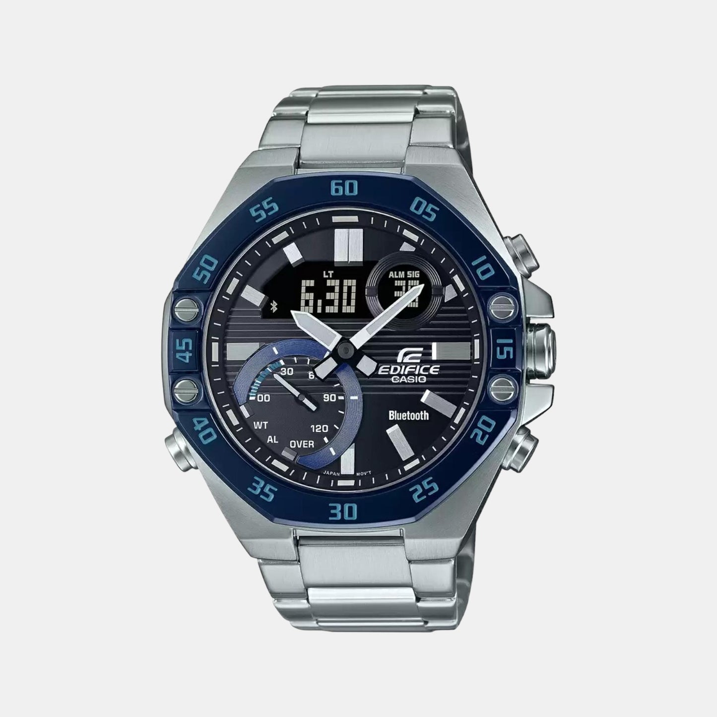 Edifice Male Analog-Digital Stainless Steel Watch ED524