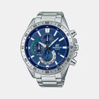 Casio Round Blue Chronograph watch