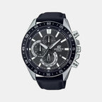 Casio Round Black Chronograph watch
