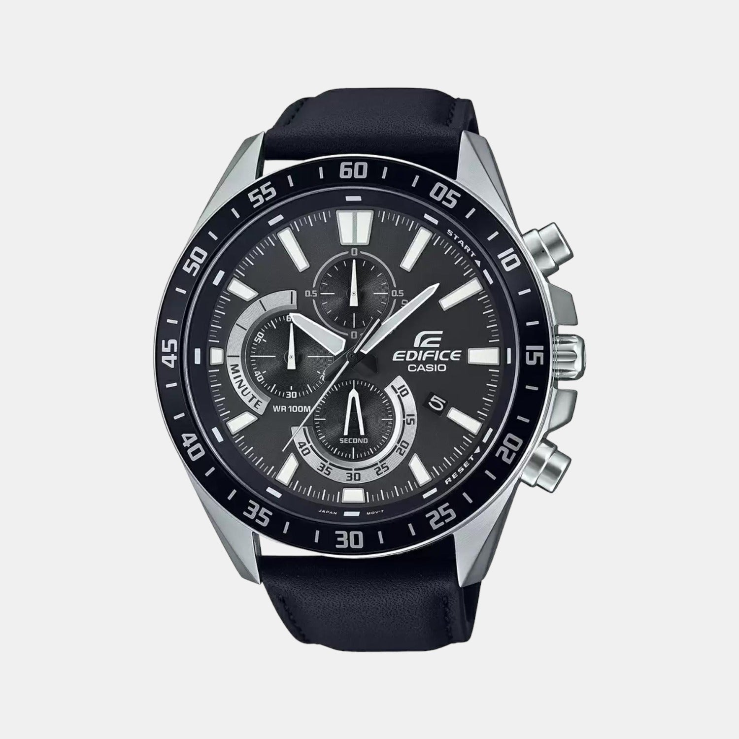 Casio Round Black Chronograph watch