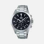Casio Round Black Chronograph watch