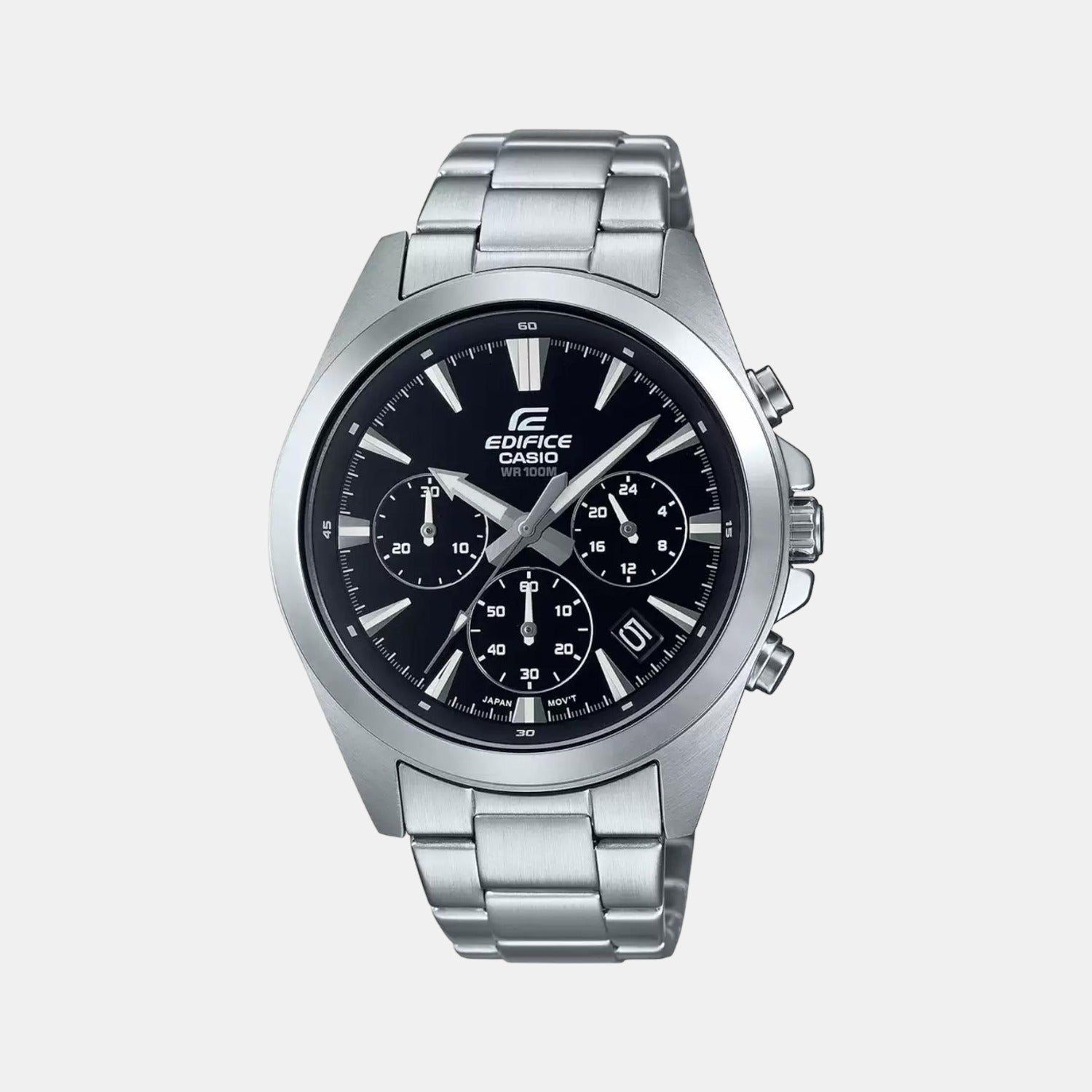 Casio Round Black Chronograph watch