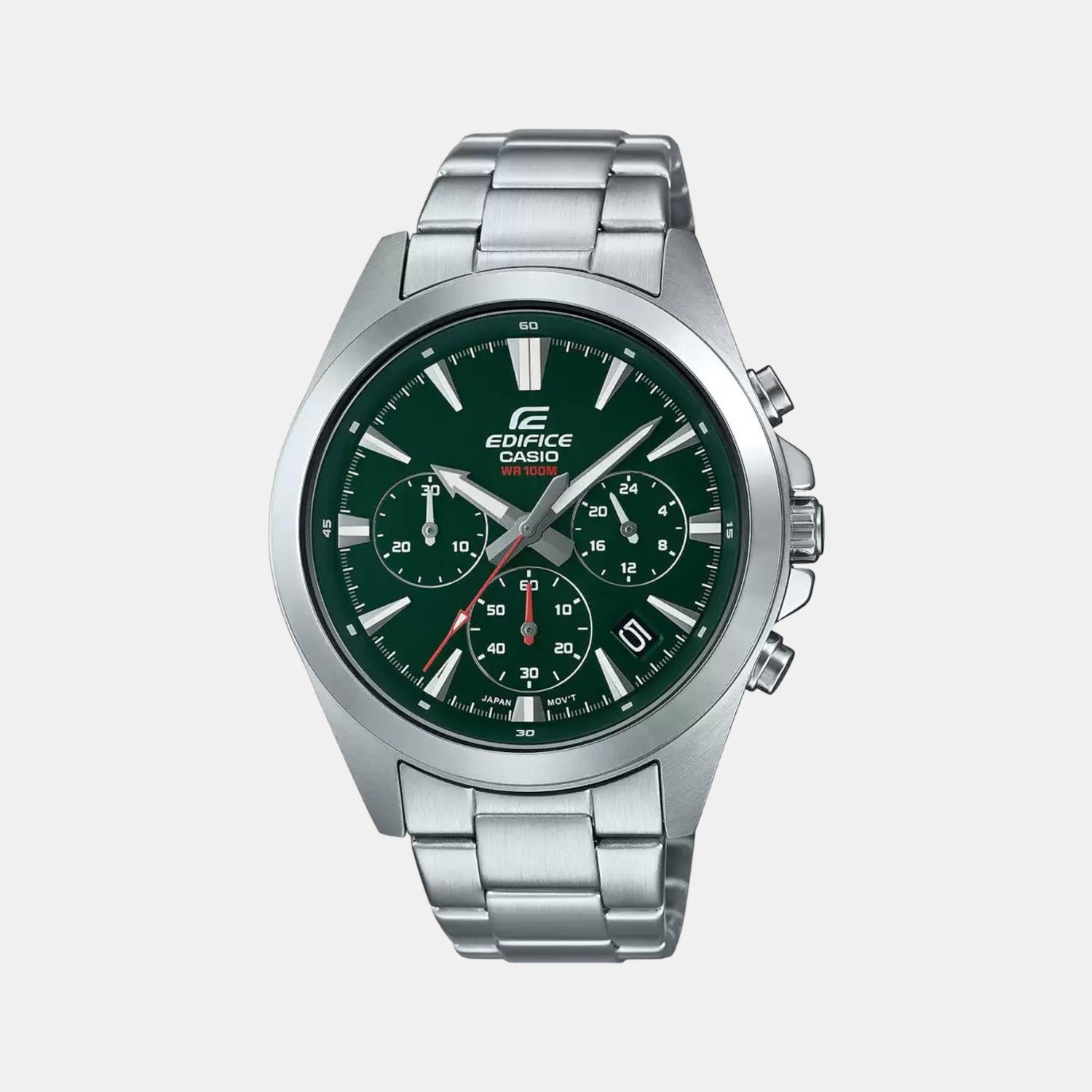 Casio Round Green Chronograph watch