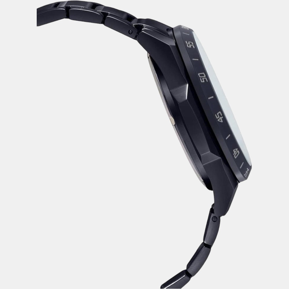 Casio Men Round Black watch