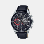 Casio Round Black Chronograph watch