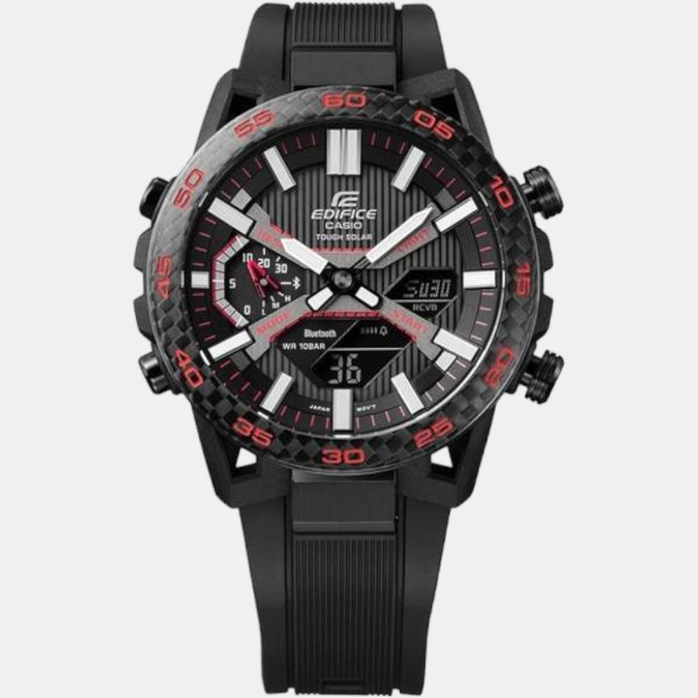Casio Men Round Black watch