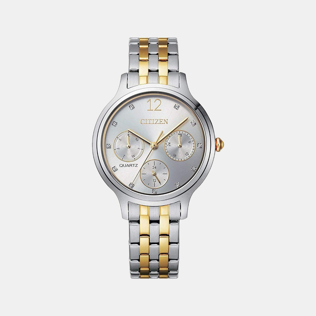 Citizen Round Silver Chronograph watch