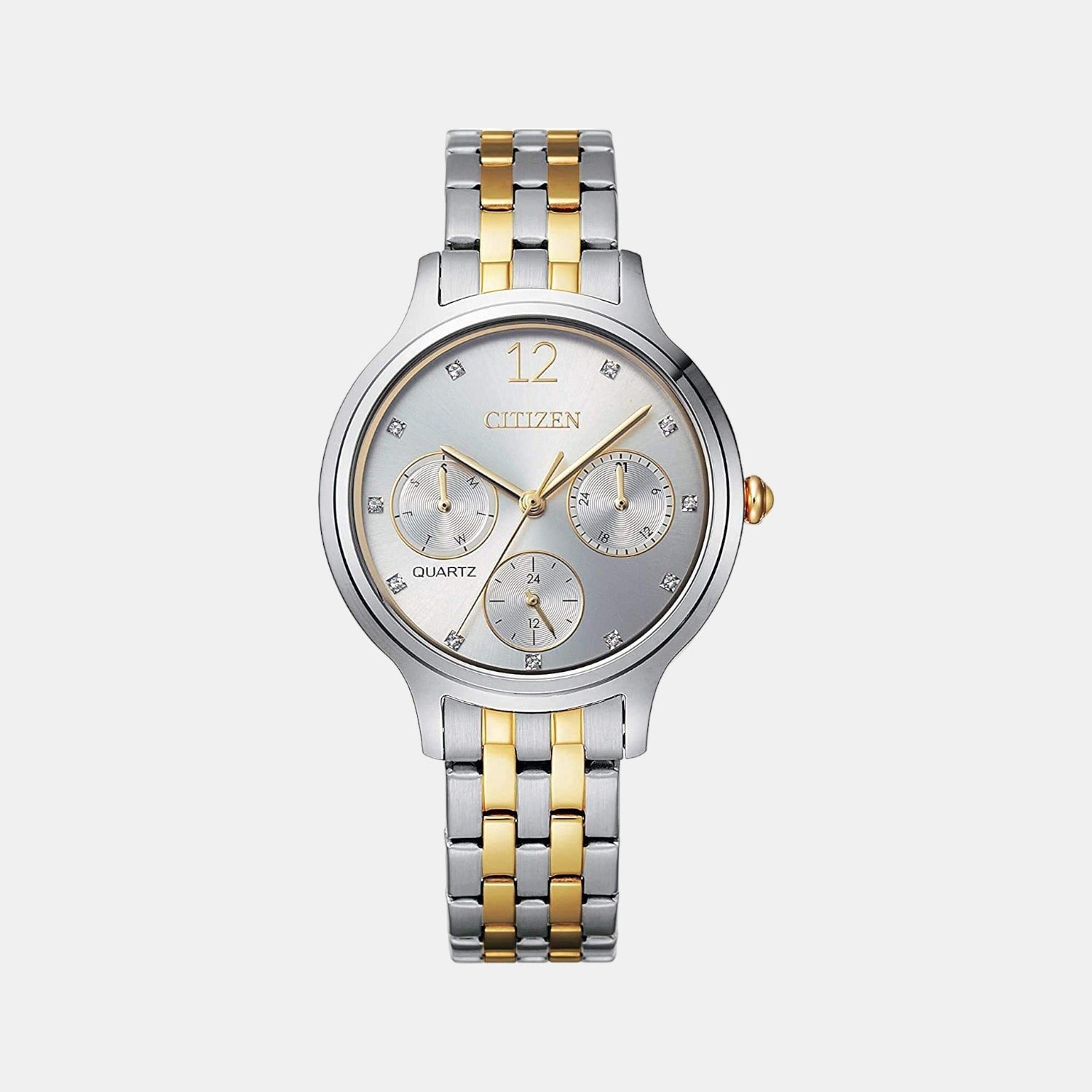 Citizen Round Silver Chronograph watch