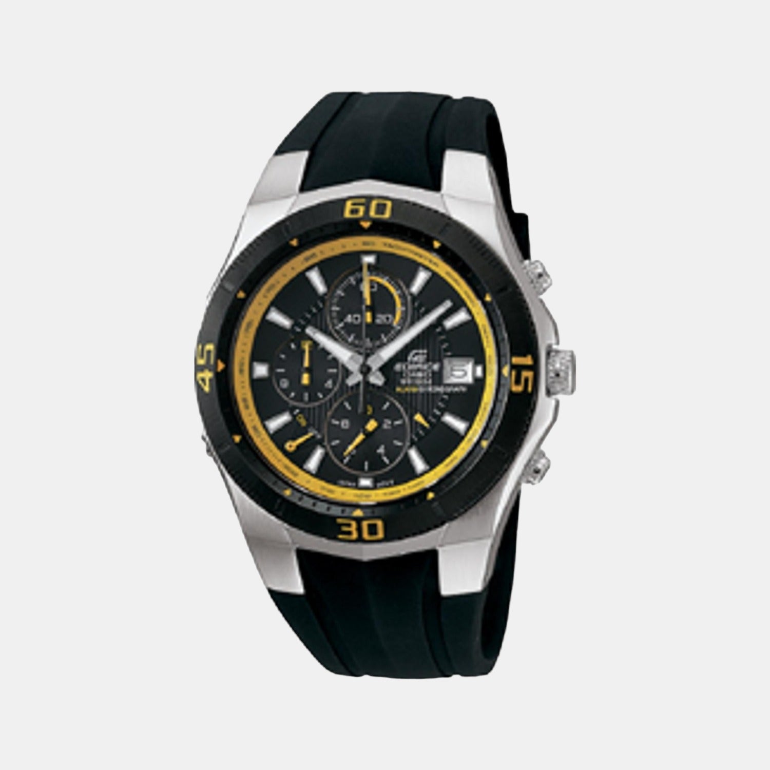 Casio Round Black Chronograph watch
