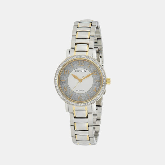 Female Silver Analog Stainless Steel Watch EL3044-54A