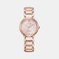 Female Pink Analog Stainless Steel Eco-Drive Watch EM0922-81X
