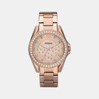 Fossil Round Rose Gold Chronograph watch