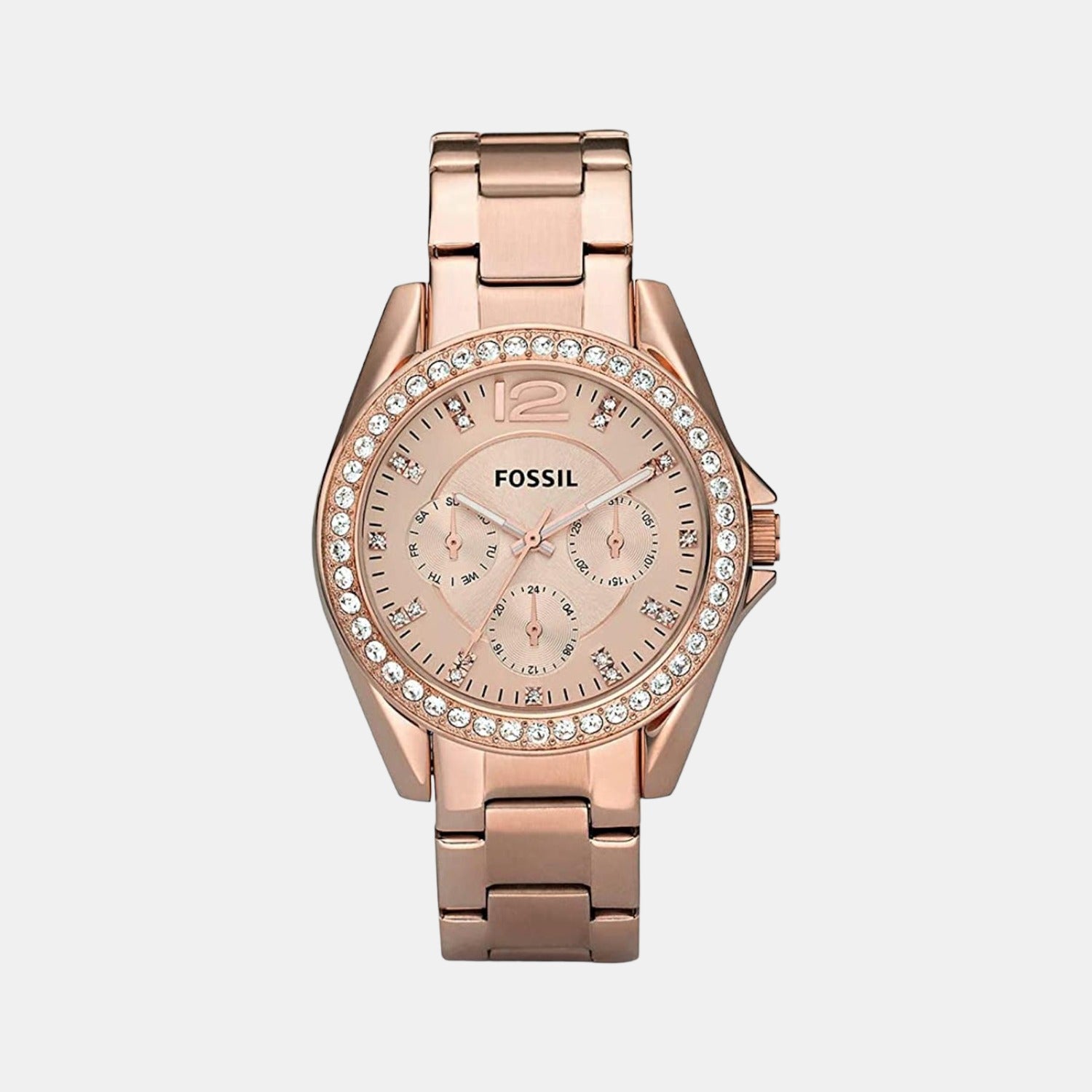 Fossil Round Rose Gold Chronograph watch