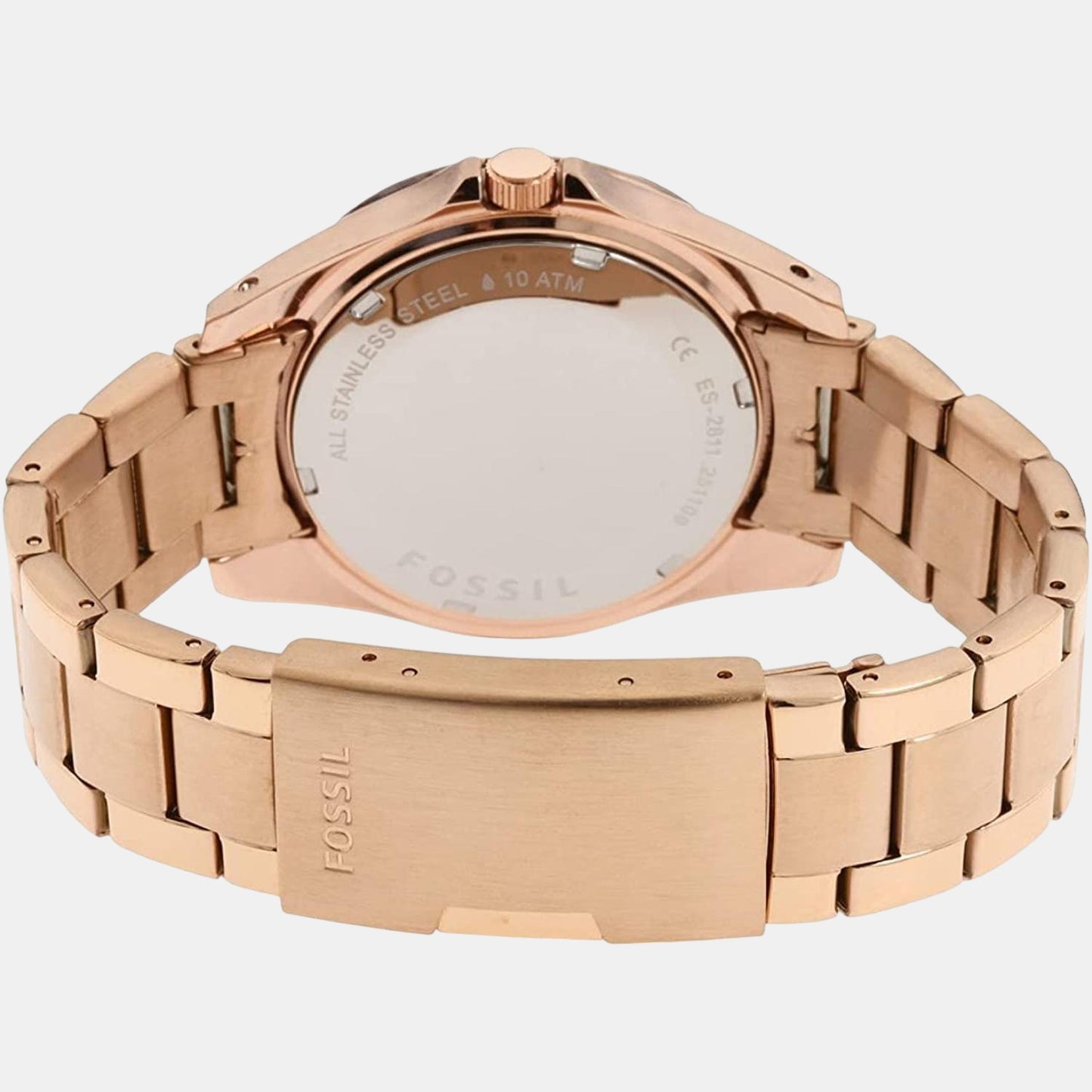 Female Rose Gold Stainless Steel Chronograph Watch ES2811I