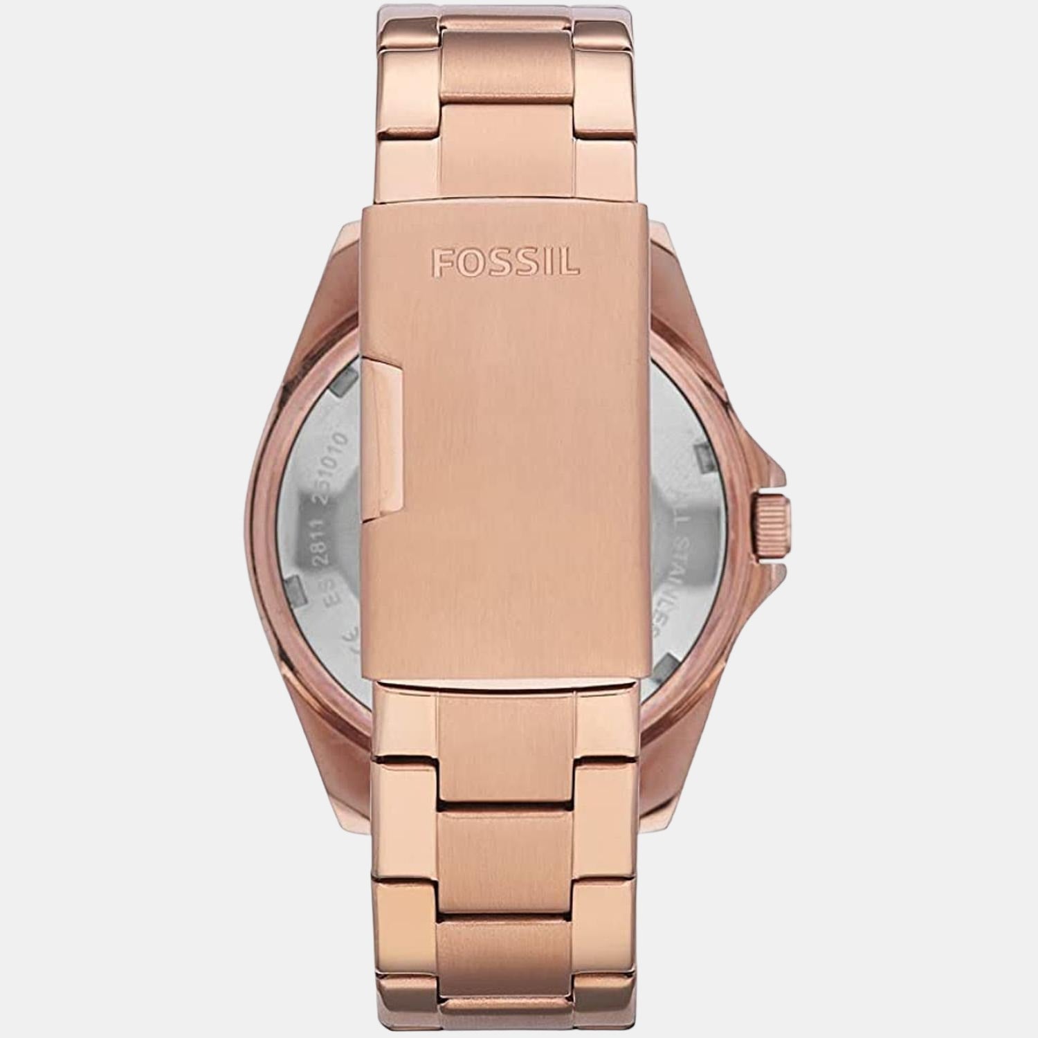 Fossil Women Round Rose Gold watch