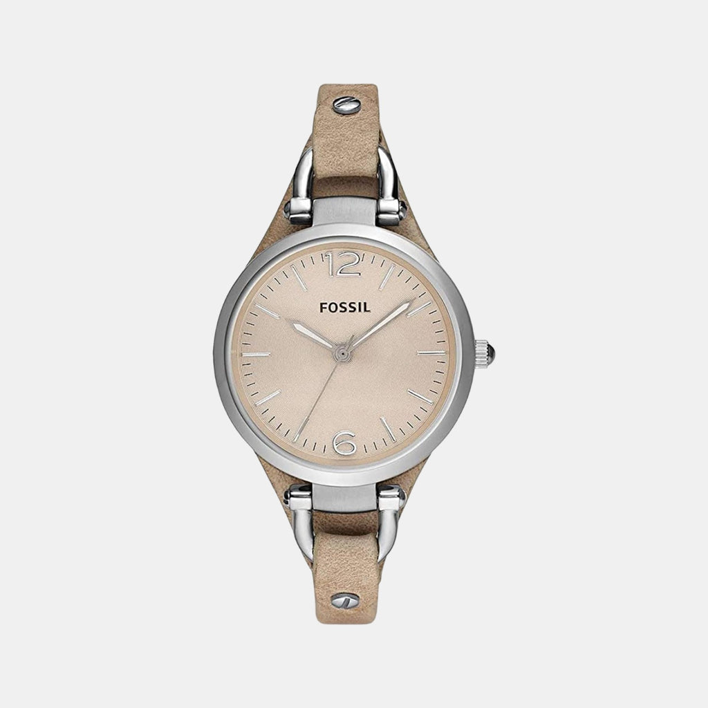 Fossil Round Beige Analog watch