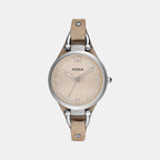 Fossil Round Beige Analog watch
