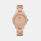 Fossil Round Rose Gold Analog watch