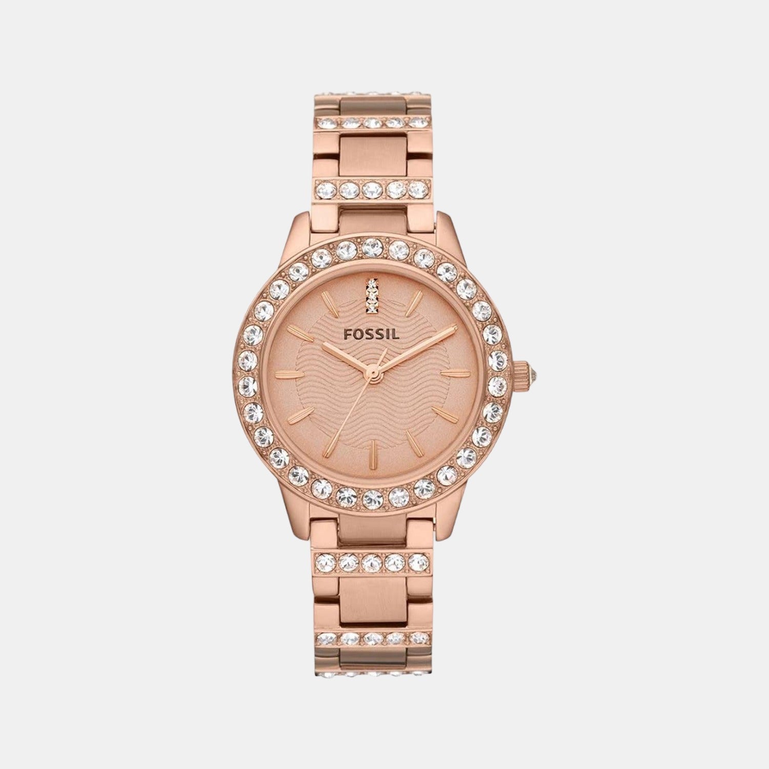 Female Rose Gold Analog Stainless Steel Watch ES3020