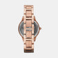 Female Rose Gold Analog Stainless Steel Watch ES3020I