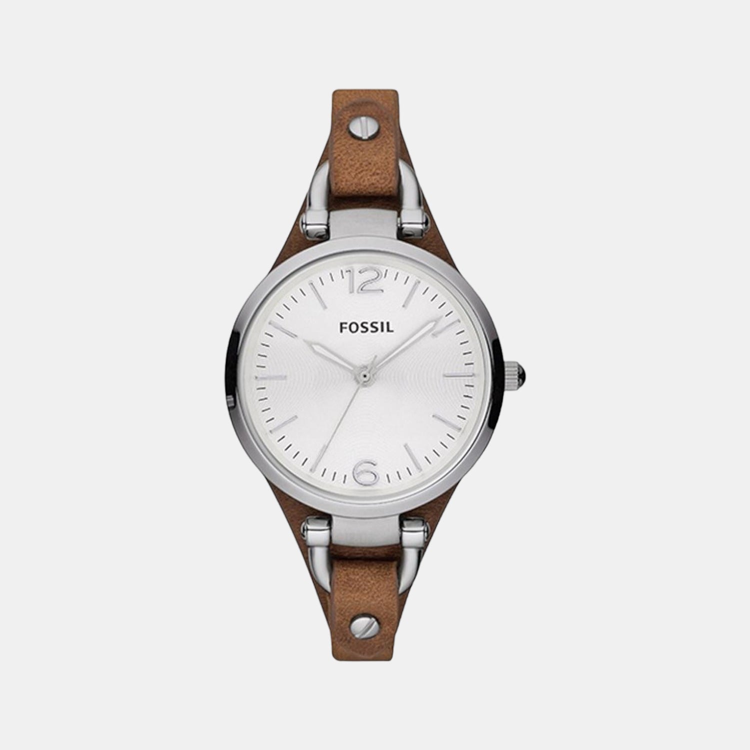 Fossil Round Silver Analog watch