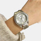 Female Silver Stainless Steel Chronograph Watch ES3202I